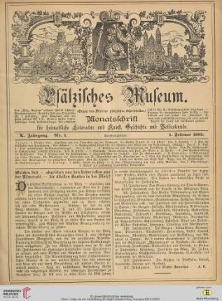 Nr.1 (1. Februar 1893)