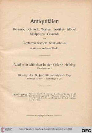 Titelblatt (Antiquitäten)