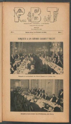 Banquetes a los señores Casares y Ballvé - [Fotografías]