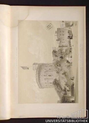 View Of The Keep Or Round Tower, Looking West, Shewing The St. George's Gate & The Satue Of King Charles 2nd.