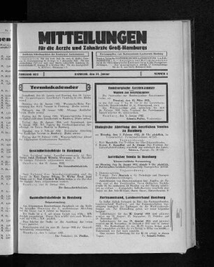 Jahrgang 1932, Hamburg, den 24. Januar, Nummer 4