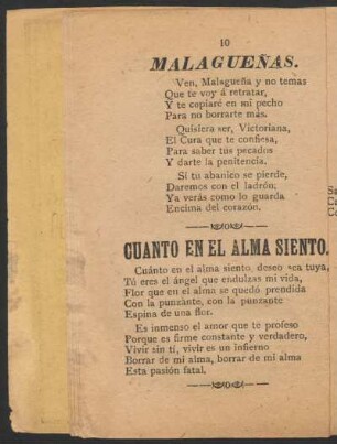 Cuanto en el alma siento.