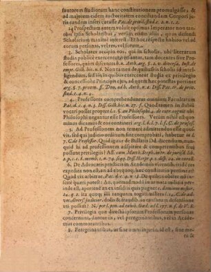 Disputatio Iuridica De Iure Et Privilegio Scholarium, : Ad Auth. Habita. C. ne filius pro patr. directa