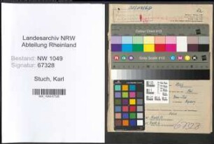 Entnazifizierung Karl Stuch , geb. 18.06.1900 (Lehrer)