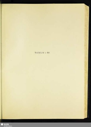 Tafeln 1-88
