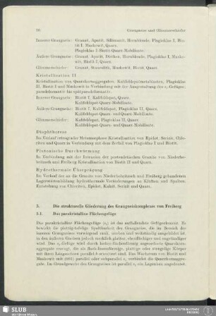 5. Die strukturelle Gliederung des Graugneiskomplexes von Freiberg