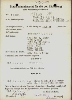 Rieger, Maria