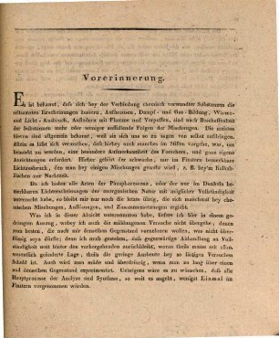 Die Phosphorescenz der Körper oder die im Dunkeln bemerkbaren Lichtphänomene der anorganischen Natur, 5. Von der Phosphorescenz durch chemische Mischungen