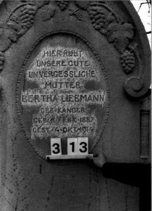 Grabstein E I A/3/13 (Detailaufnahme)