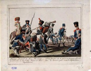 Trauriger Zustand der französischen Besatzung zu Dresden in den letzten Tagen vor ihrer Kapitulation, 1813