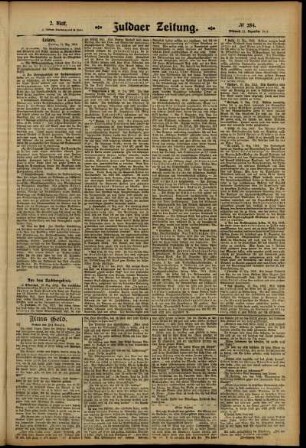 Zweite Ausgabe vom Mittwoch, den 11. Dezember 1912.