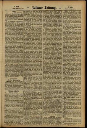 Zweite Ausgabe vom Mittwoch, den 11. Dezember 1912.