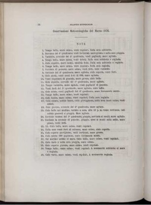 Osservazioni Meteorologiche del Marzo 1876.