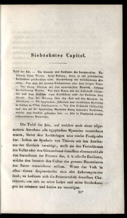 Siebzehntes Capitel.