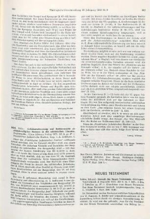 662-664 [Rezension] Lohse, Eduard, Umwelt des Neuen Testaments