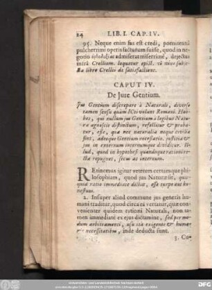 Caput IV. De Iure Gentium.