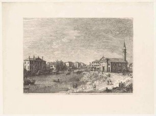 Al Dolo (Dolo an der Brenta mit der Kirche San Rocco), aus der Folge "Vedute altre prese da i luoghi altre ideate da Antonio Canal"