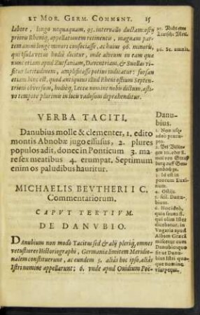 Caput Tertium. De Danubio.