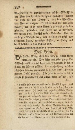 Das Lesen