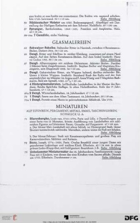 Glasmalereien (Nr. 65-70)