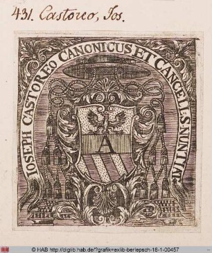 Wappen des Joseph Castoreo