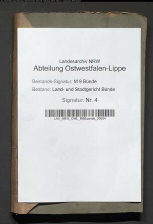 Anmeldung verschiedener Praestationen, Gen.