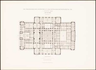 Reichstag, Berlin Zweiter Wettbewerb: Grundriss Hauptgeschoss (aus: Die preisgekrönten Entwürfe zu dem neuen Reichstagsgebäude, Berlin 1882)