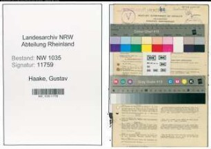 Entnazifizierung Gustav Haake , geb. 11.09.1904 (Schlosser)