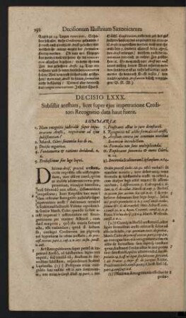 Decisio LXXX.