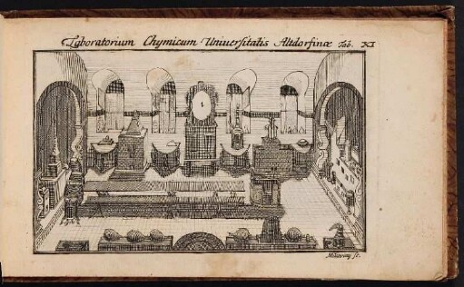 Laboratorium Chymicum Uniuersitatis Altdorfinæ. - Universität Altdorf, Laboratorium chemicum