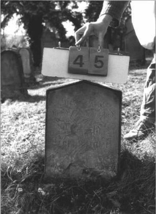 Grabstein 45 (Index: 99786654) Besonderheit: kein Formblatt vorhanden: Grabstein 45