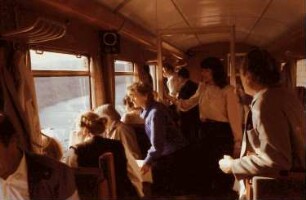 Schluchsee: Gäste im Salonwagen