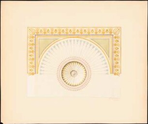 Dekorationsstudien: Deckenspiegel mit Mittelrosette
