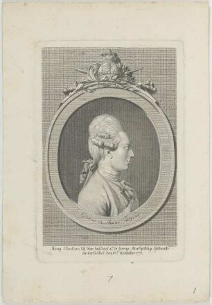 Bildnis des Chrstian VII