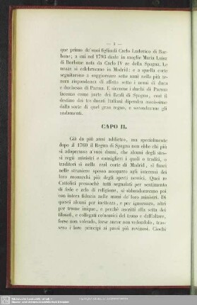 Capo II.