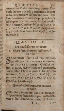 Qvaestio V. De causa sacramentorum.