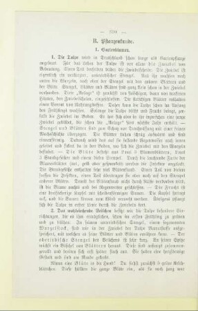 B. Pflanzenkunde