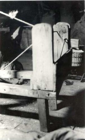 Spulrad aus Sabrodt : Hausrat - Hausarbeit. Ort: Zabrod / Sabrodt. Spulrad