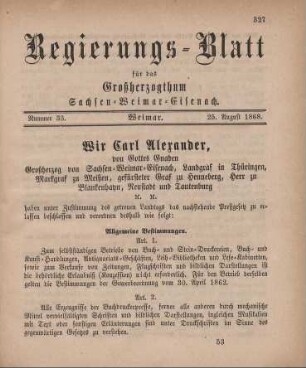 Nr. 33 : 25. August 1868