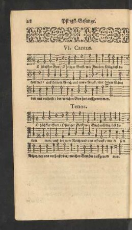 VI. Cantus.