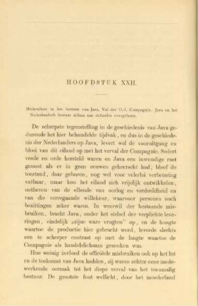 Hoofdstuk XXII. Misbruiken in het bestuur van Java ...