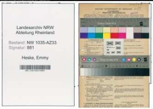 Entnazifizierung Emmy Heske , geb. 04.12.1903 (Kontoristin)