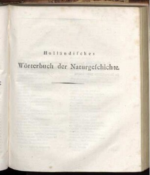 Holländisches Wörterbuch der Naturgeschichte.