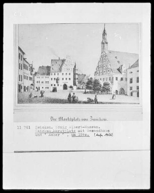 Zwickau, Marktplatz mit Gewandhaus und "Anker"