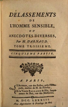 Délassements de l'homme sensible, ou anecdotes diverses, 3