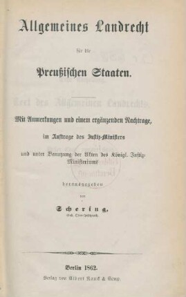 Abth. 1, Theil 1, Bd. 2 = Bd. 2: [Titel 12 - 23] : mit Anmerkungen und einem ergänzenden Nachtrage