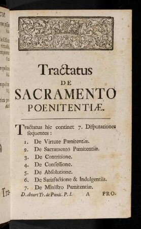 1-606, Tractatus de Sacramento Poenitentiae