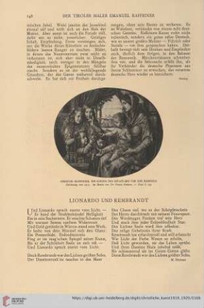 Lionardo und Rembrandt