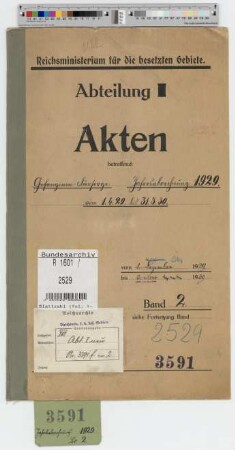 Gefangenen-Fürsorge. Jahresabrechnung 1929 vom 1. Apr. 1929 - 31. März 1930: Bd. 2