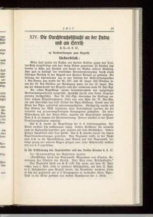 XIV. Die Durchbruchsschlacht an der Putna und am Sereth